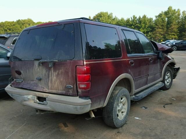 1FMRU17L9WLC29068 - 1998 FORD EXPEDITION MAROON photo 4
