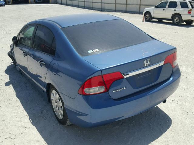 19XFA1F35AE057494 - 2010 HONDA CIVIC VP BLUE photo 3