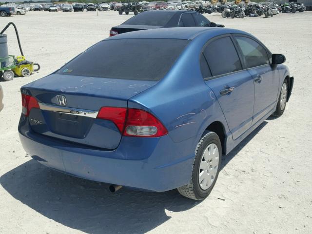 19XFA1F35AE057494 - 2010 HONDA CIVIC VP BLUE photo 4