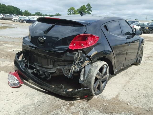 KMHTC6AE6FU234092 - 2015 HYUNDAI VELOSTER T BLACK photo 4