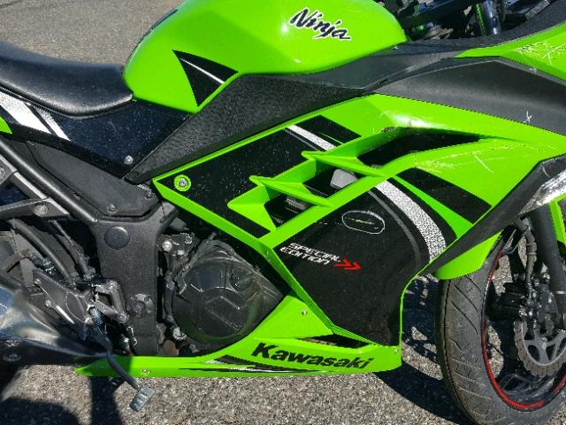 JKAEX8A11EA003587 - 2014 KAWASAKI EX300 A GREEN photo 7