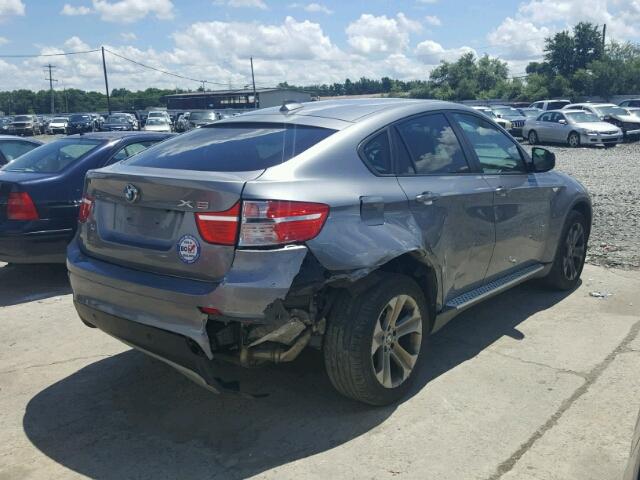 5UXFG43509L224870 - 2009 BMW X6 XDRIVE3 GRAY photo 4