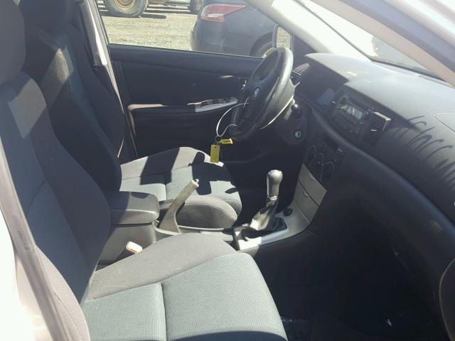 2T1BY30E56C550159 - 2006 TOYOTA COROLLA XR 银色 照片 5