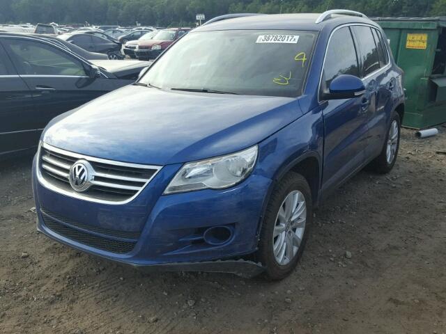 WVGAV75N39W501473 - 2009 VOLKSWAGEN TIGUAN S BLUE photo 9