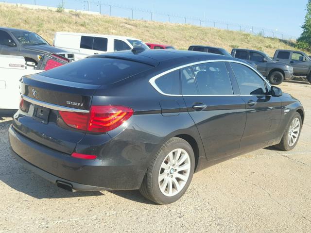 WBASP4C52BC341840 - 2011 BMW 550 XIGT BLACK photo 4