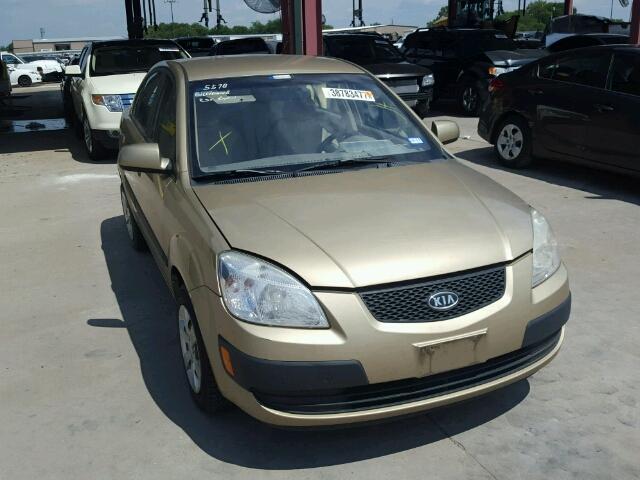 KNADE123286415035 - 2008 KIA RIO BASE TAN photo 1