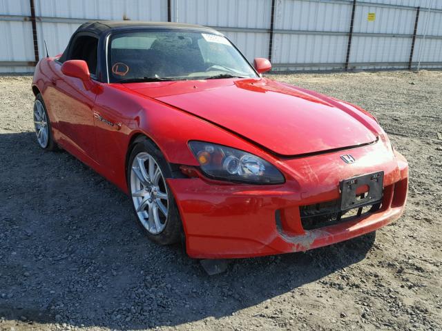 JHMAP21465S003850 - 2005 HONDA S2000 RED photo 1