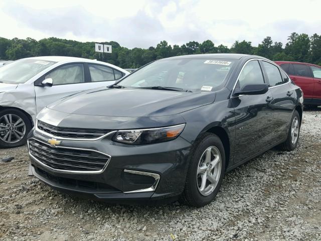1G1ZB5ST0JF208070 - 2018 CHEVROLET MALIBU LS GRAY photo 2