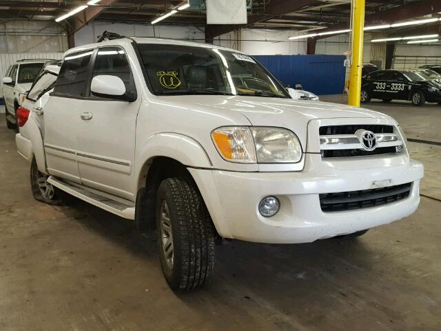 5TDBT48A95S254489 - 2005 TOYOTA SEQUOIA LI WHITE photo 1