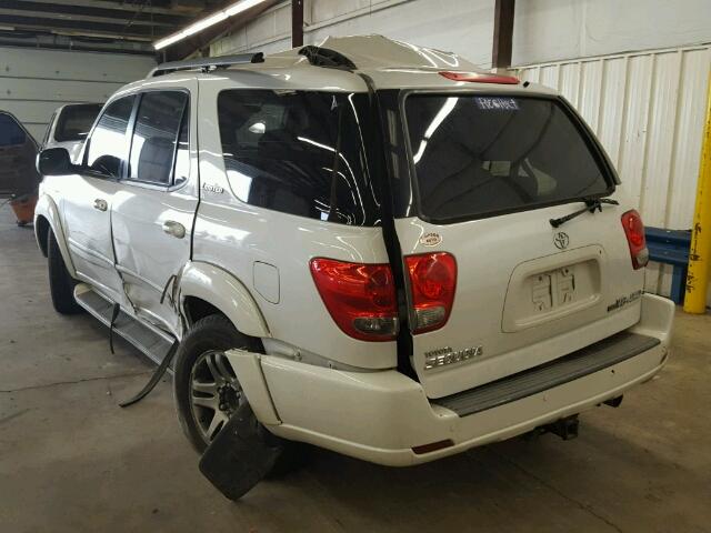 5TDBT48A95S254489 - 2005 TOYOTA SEQUOIA LI WHITE photo 3