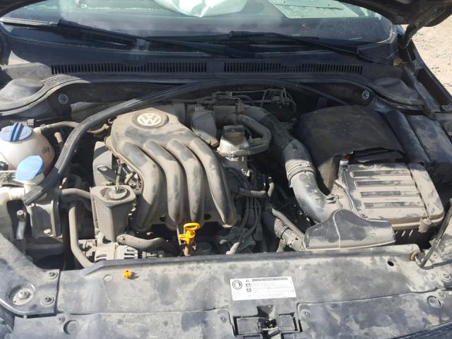 3VW2K7AJ2BM381673 - 2011 VOLKSWAGEN JETTA BASE BLUE photo 7