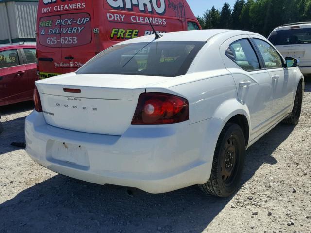 1B3BD4FB6BN572534 - 2011 DODGE AVENGER EX WHITE photo 4