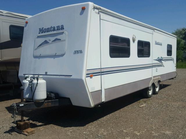 4YDT3052112075744 - 2001 KEYSTONE MONTANA WHITE photo 2