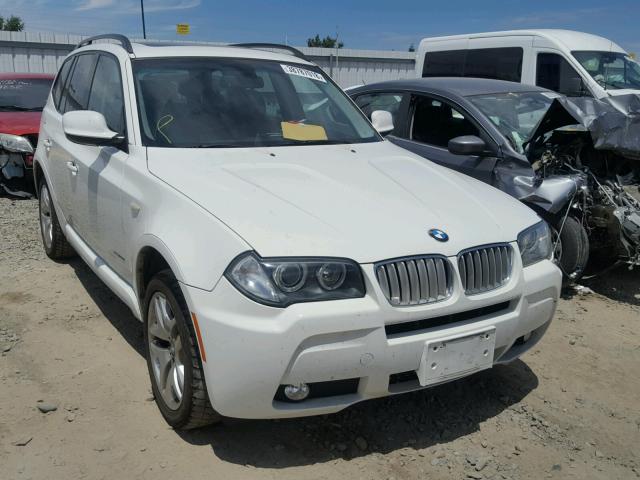 WBXPC9C40AWJ37451 - 2010 BMW X3 XDRIVE3 WHITE photo 1