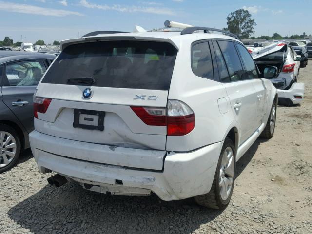 WBXPC9C40AWJ37451 - 2010 BMW X3 XDRIVE3 WHITE photo 4