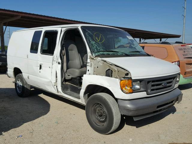 1FTSE34L57DA61430 - 2007 FORD ECONOLINE WHITE photo 1