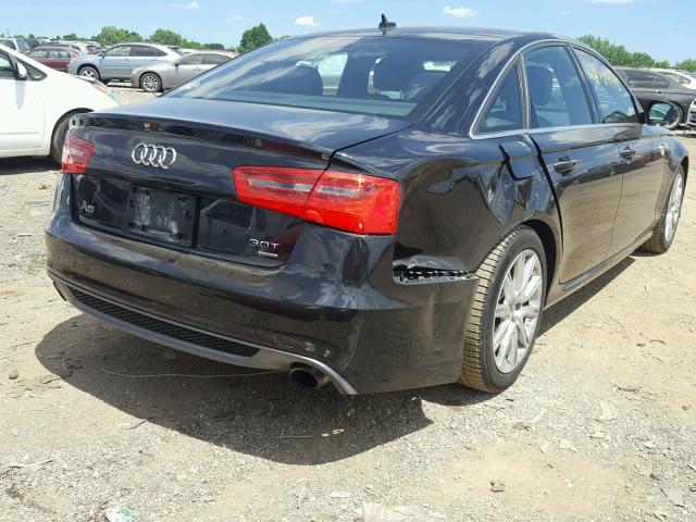 WAUHGAFC5DN055278 - 2013 AUDI A6 PRESTIG BLACK photo 4