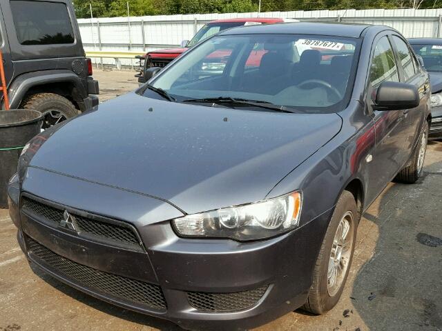 JA3AU16U89U001300 - 2009 MITSUBISHI LANCER GRAY photo 2