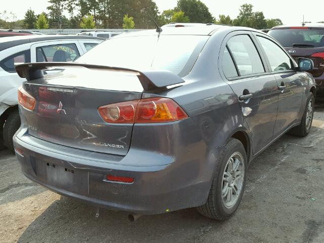 JA3AU16U89U001300 - 2009 MITSUBISHI LANCER GRAY photo 4