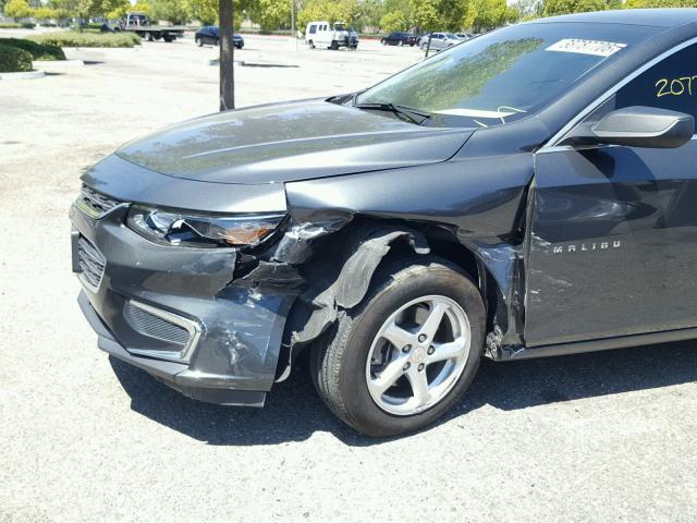 1G1ZB5ST9HF253325 - 2017 CHEVROLET MALIBU LS CHARCOAL photo 9