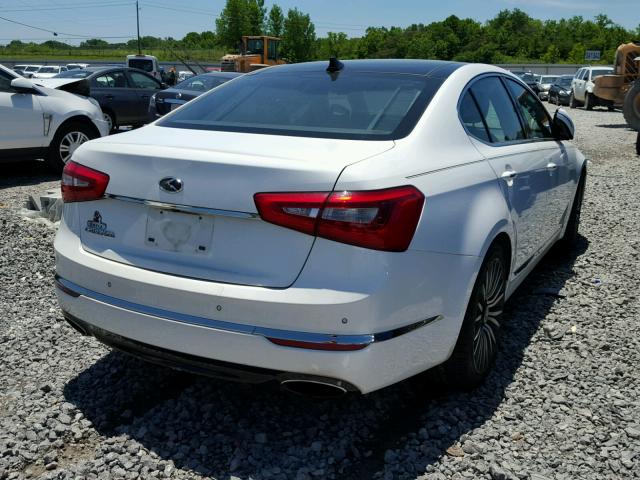 KNALN4D77E5122889 - 2014 KIA CADENZA PR WHITE photo 4