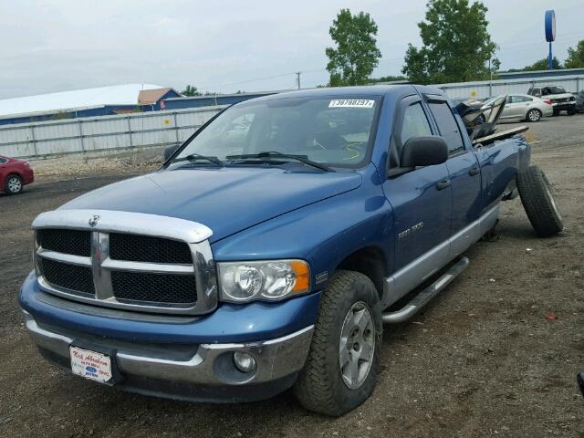 1D7HU18D34J146211 - 2004 DODGE RAM 1500 S BLUE photo 2