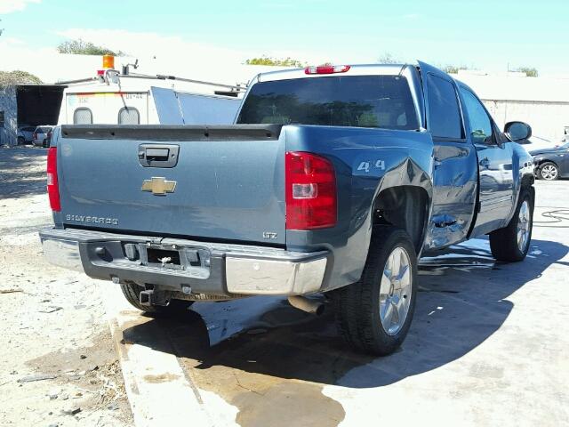 3GCEK33M19G230316 - 2009 CHEVROLET SILVERADO BLUE photo 4