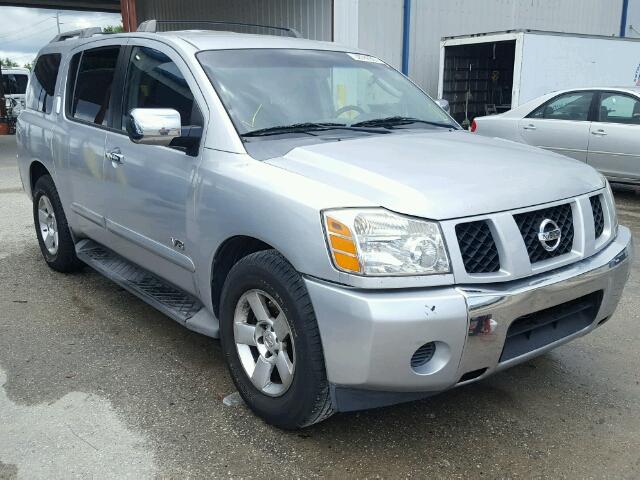 5N1AA08A86N741826 - 2006 NISSAN ARMADA SILVER photo 1