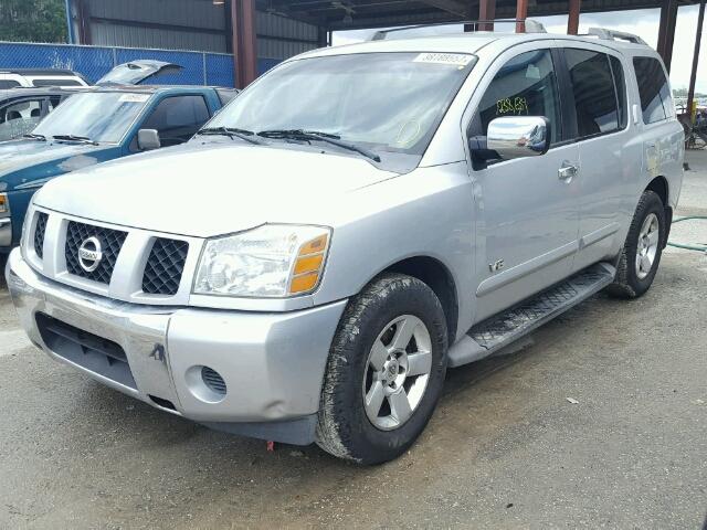 5N1AA08A86N741826 - 2006 NISSAN ARMADA SILVER photo 2