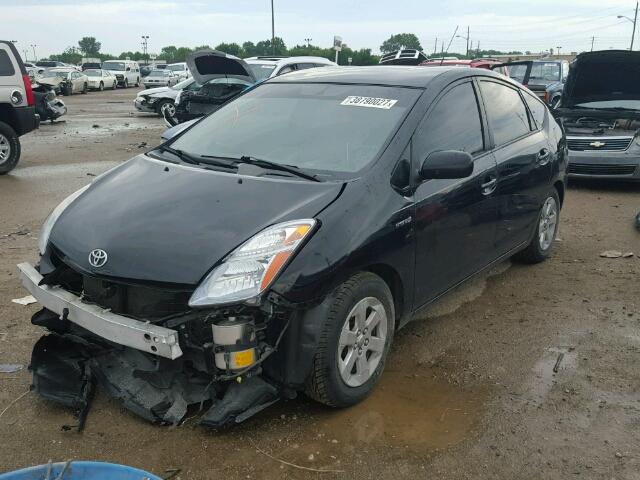 JTDKB20U297880138 - 2009 TOYOTA PRIUS BLACK photo 2