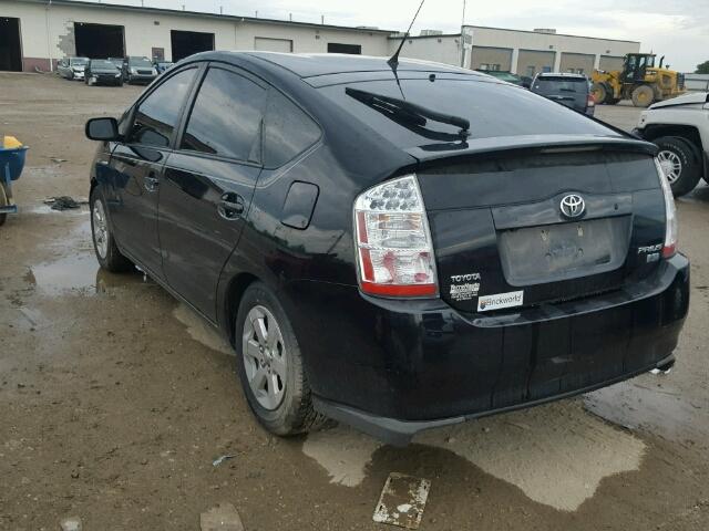 JTDKB20U297880138 - 2009 TOYOTA PRIUS BLACK photo 3