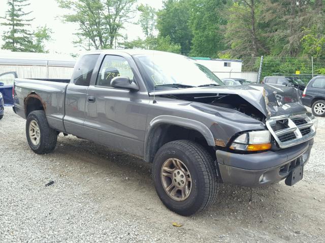 1D7HG32N74S748835 - 2004 DODGE DAKOTA SPO GRAY photo 1