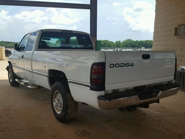 1B7KC23W01J206460 - 2001 DODGE RAM 2500 WHITE photo 3