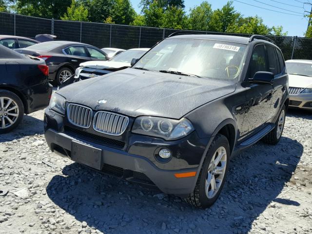 WBXPC934X9WJ29238 - 2009 BMW X3 XDRIVE3 BLACK photo 2