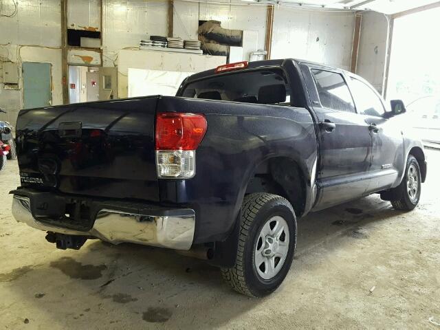 5TFEY5F19AX091399 - 2010 TOYOTA TUNDRA BLUE photo 4