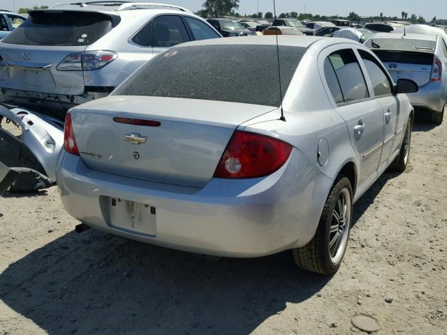 1G1AL58F987204115 - 2008 CHEVROLET COBALT LT SILVER photo 4