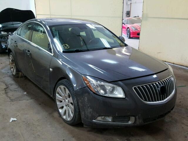 W04G05GV4B1109761 - 2011 BUICK REGAL CXL GRAY photo 1