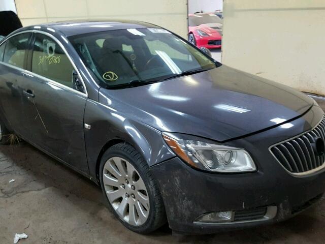 W04G05GV4B1109761 - 2011 BUICK REGAL CXL GRAY photo 9