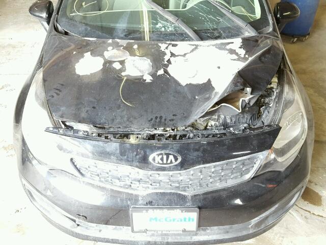 KNADM4A34D6197969 - 2013 KIA RIO LX BLACK photo 7