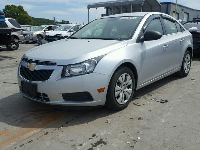 1G1PC5SH4C7346031 - 2012 CHEVROLET CRUZE LS SILVER photo 2