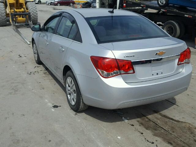 1G1PC5SH4C7346031 - 2012 CHEVROLET CRUZE LS SILVER photo 3