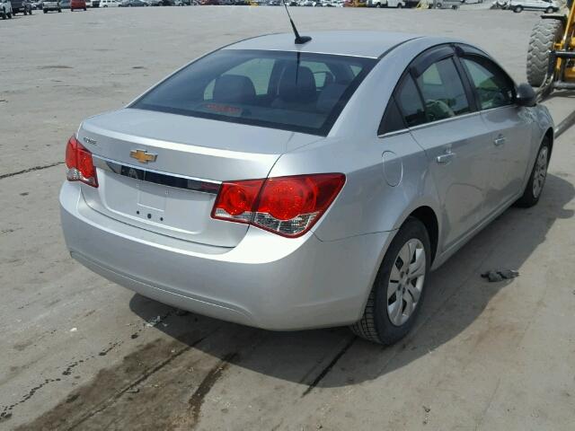 1G1PC5SH4C7346031 - 2012 CHEVROLET CRUZE LS SILVER photo 4