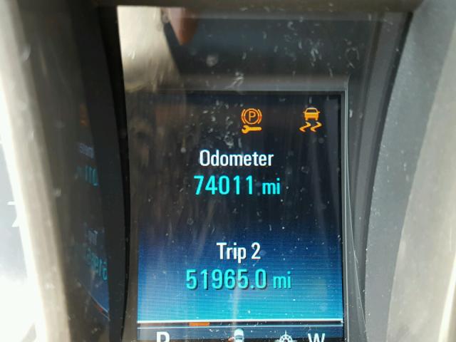 1G11D5RR0DF113238 - 2013 CHEVROLET MALIBU 1LT ნაცრისფერი ფოტო 8