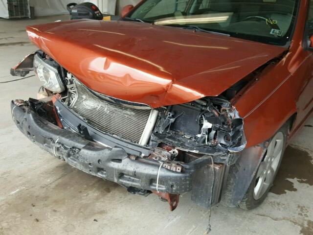 KNAFE121985020069 - 2008 KIA SPECTRA EX ORANGE photo 9