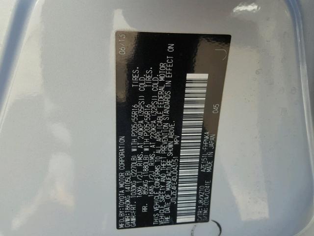 JTLZE4FE4DJ043151 - 2013 TOYOTA SCION XB Gümüş foto 10