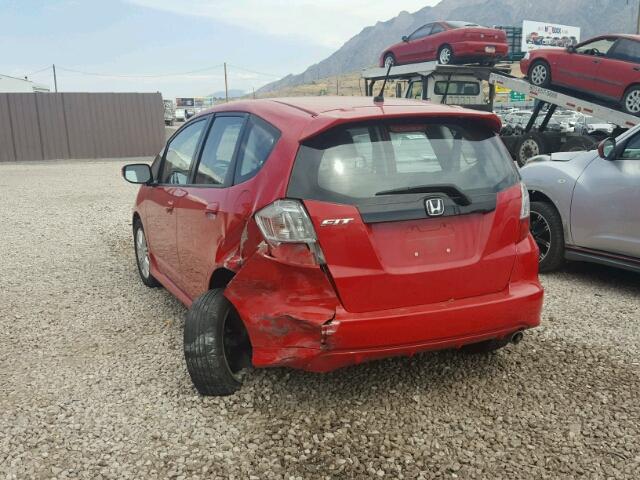 JHMGE87469S016100 - 2009 HONDA FIT RED photo 3