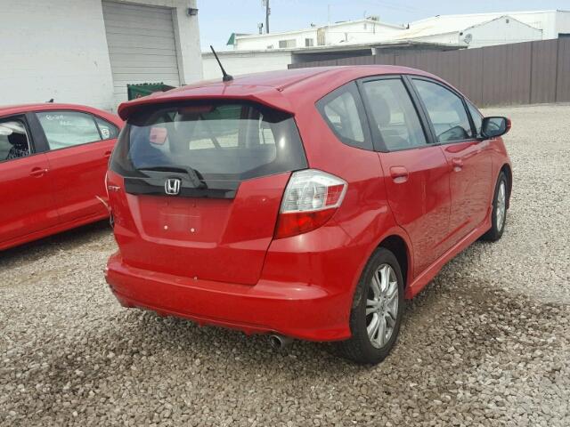 JHMGE87469S016100 - 2009 HONDA FIT RED photo 4