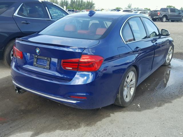 WBA8D9C32HA011294 - 2017 BMW 330 XI BLUE photo 4