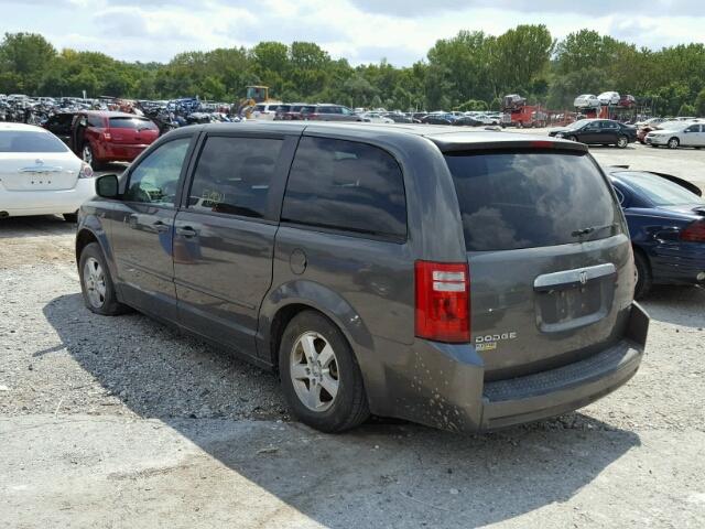 2D4RN4DE5AR303386 - 2010 DODGE GRAND CARA GRAY photo 3