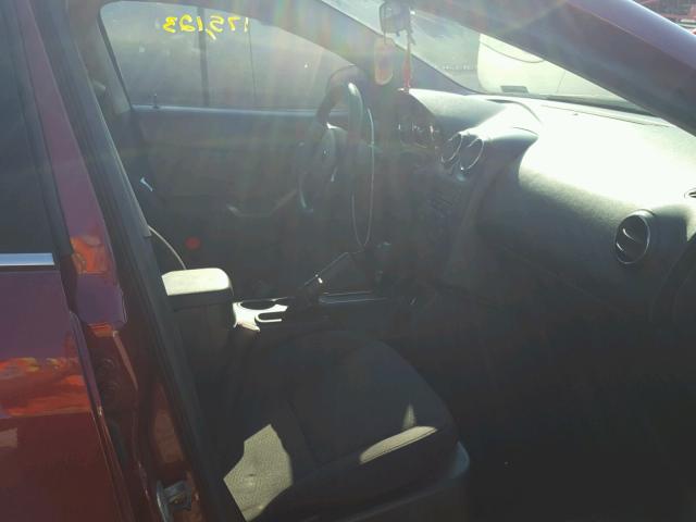 1G2ZG528654135751 - 2005 PONTIAC G6 RED photo 5